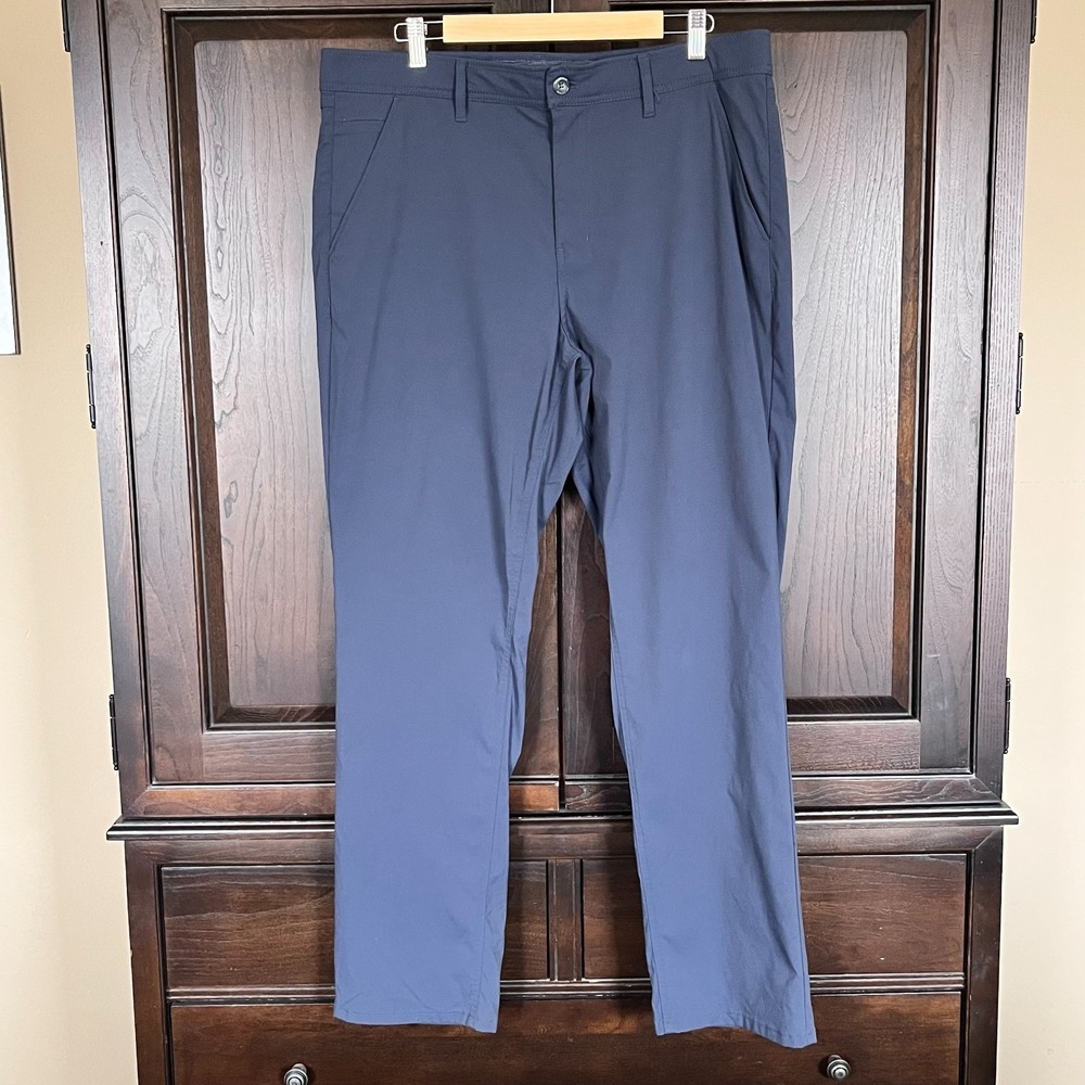 WEATHERPROOF VINTAGE Men's Excursion Tech Pants 36x32 Regular Fit Blue Straight